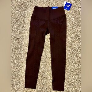 NWT JoyLab cable sweater knit textured leggings size medium - brown or cream